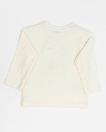 T-shirt con stampa zaino