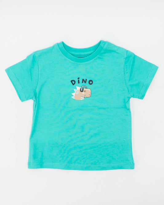 T-shirt con dinosauro con cuffie MAYORAL
