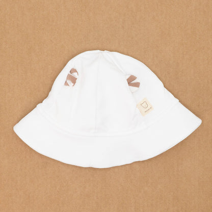 Pagliaccetto salopette rigato + cappellino MAYORAL