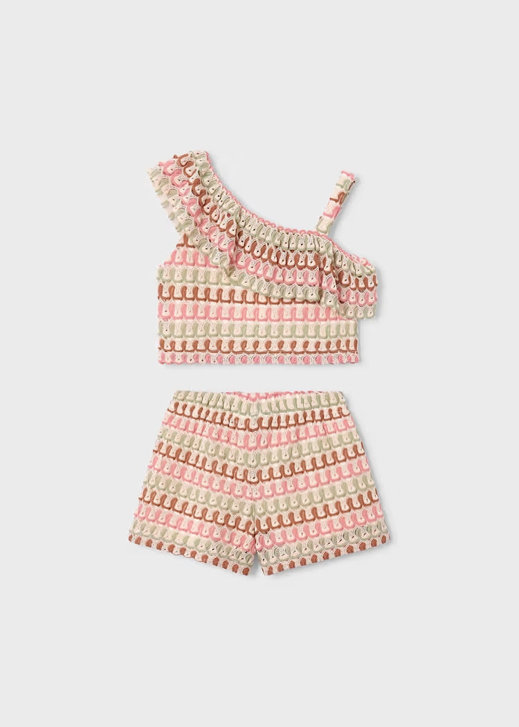 Top+short in crochet fantasia art.3225-59  MAYORAL