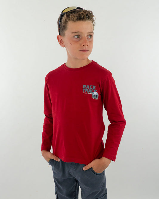 T-shirt race track con casco integrale MAYORAL
