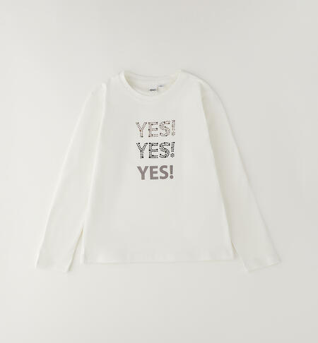 T-shirt con Yes borchiato art.4.H703-0112 I DO