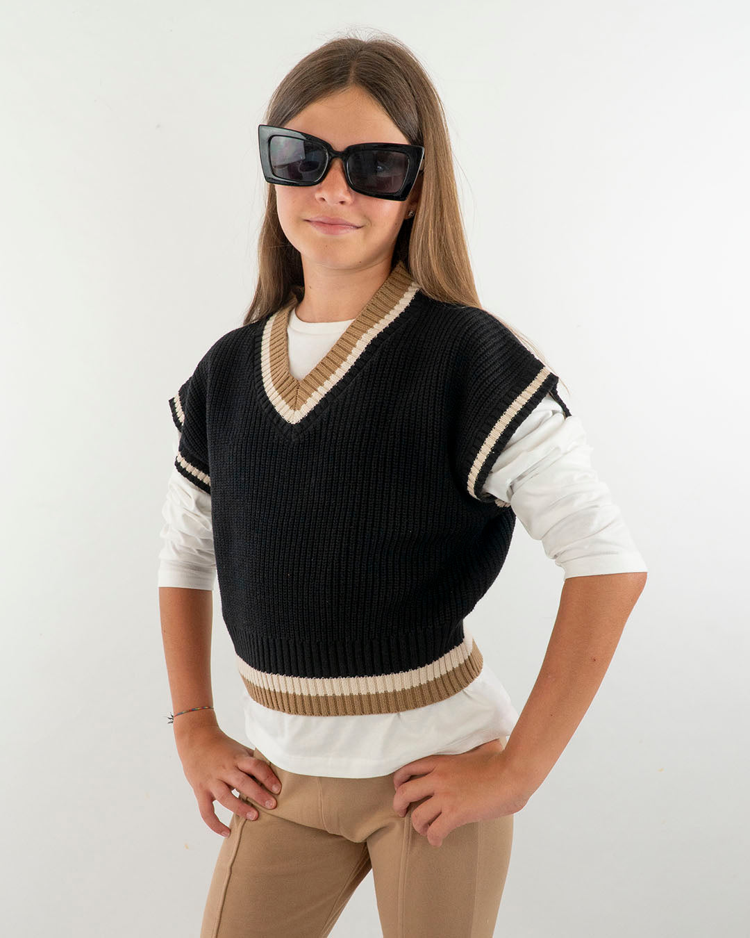 Gilet in maglia con scollo a V MAYORAL