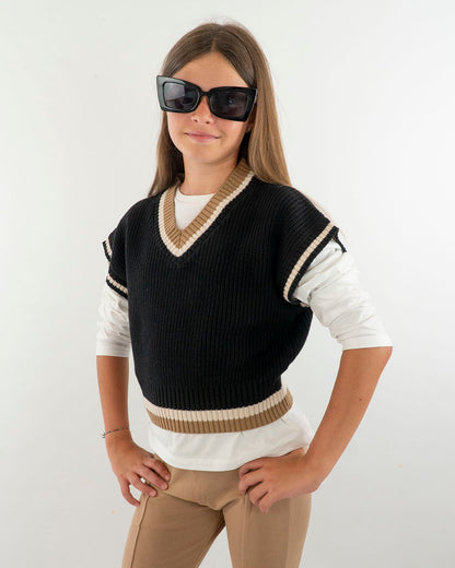 Gilet in maglia con scollo a V MAYORAL