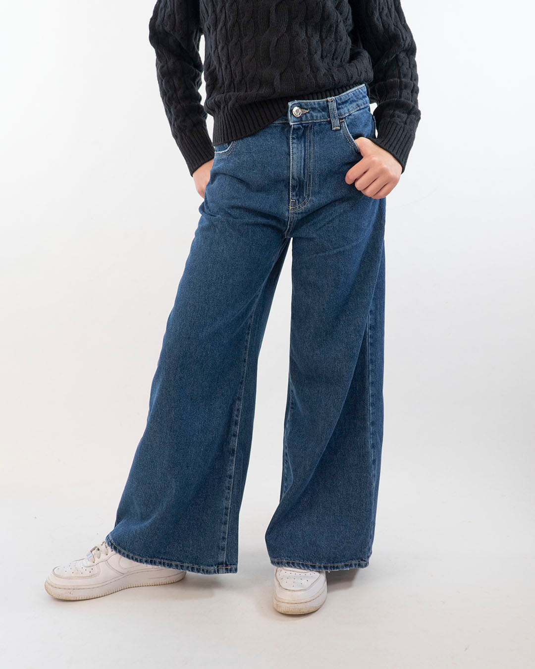 Jeans elasticizzati a palazzo Please