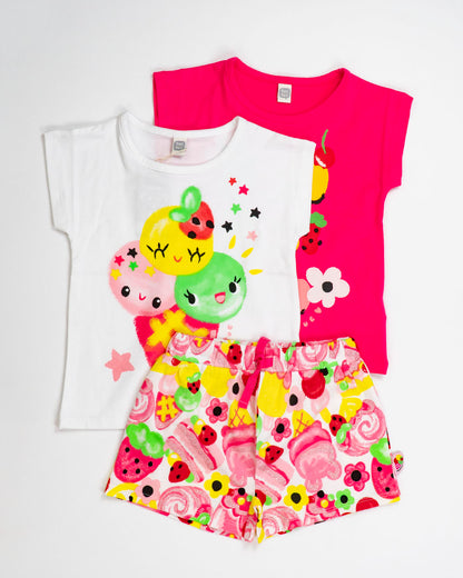 Completo con 2 t-shirt e short