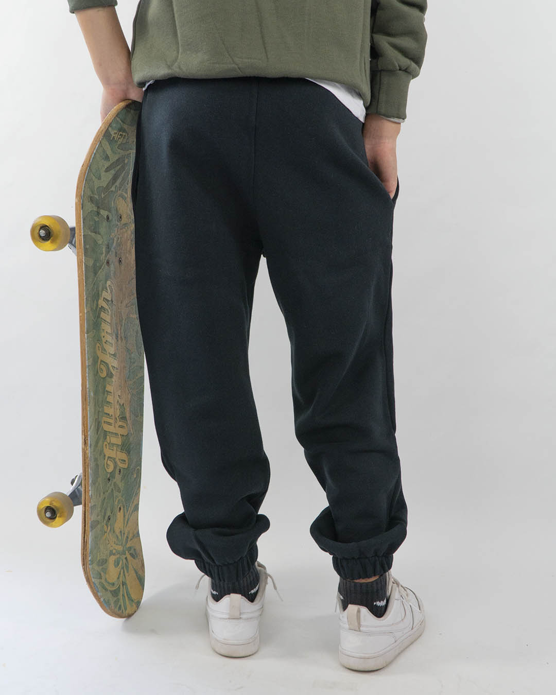 pantalone in felpa con stampa