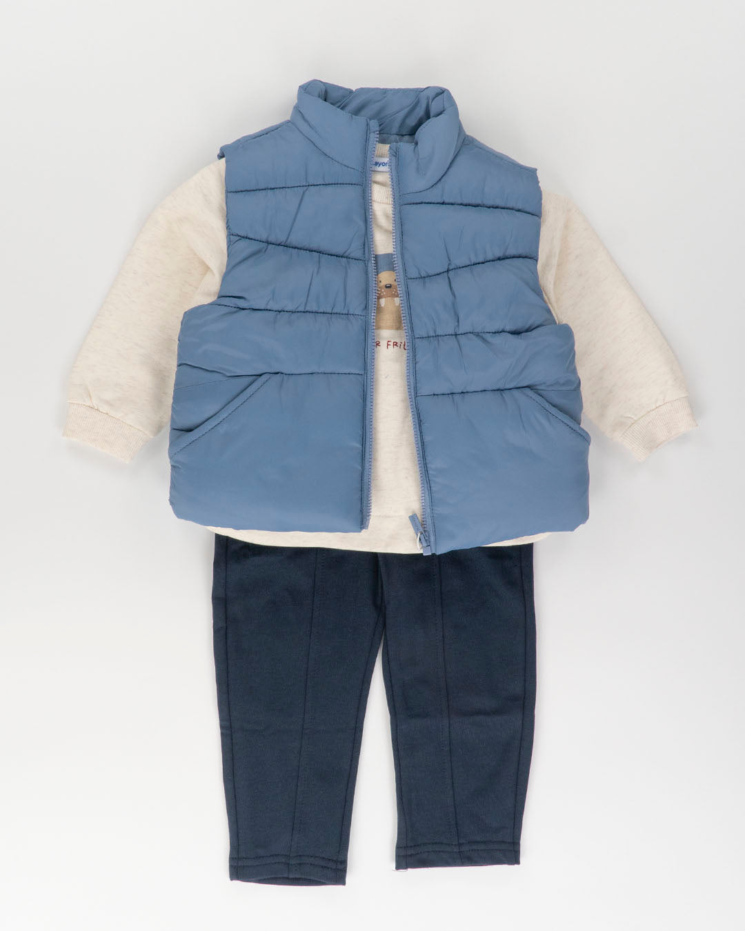 Completo 3 pz. con smanicato imbottito MAYORAL