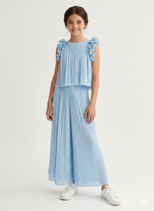 Completo 2 pz. plissettato con rouges ABEL & LULA