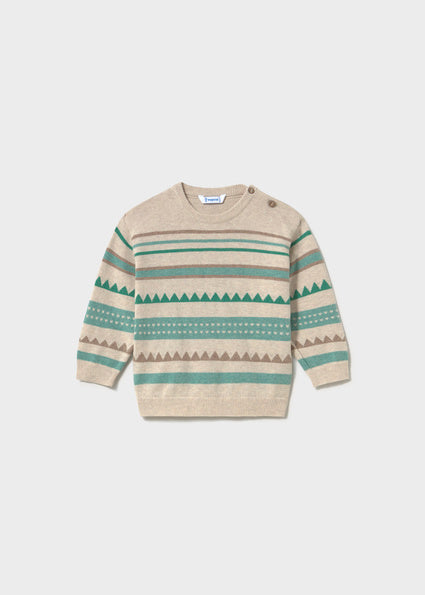 Maglione a fantasia verde art.2.373-081 MAYORAL