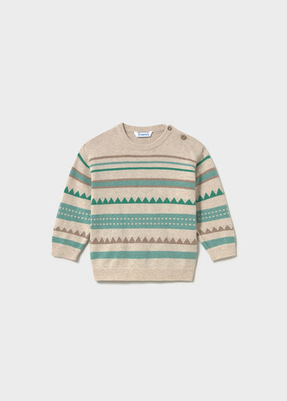 Maglione a fantasia verde art.2.373-081 MAYORAL