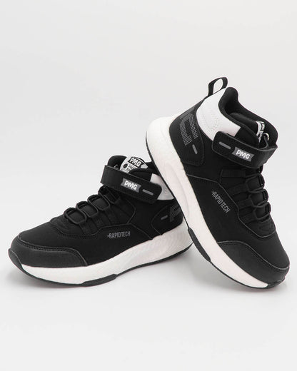 Scarpe alte con laccio elastico e strappo