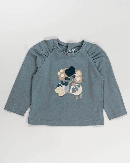 T-shirt manica lunga con stampa glitter MAYORAL