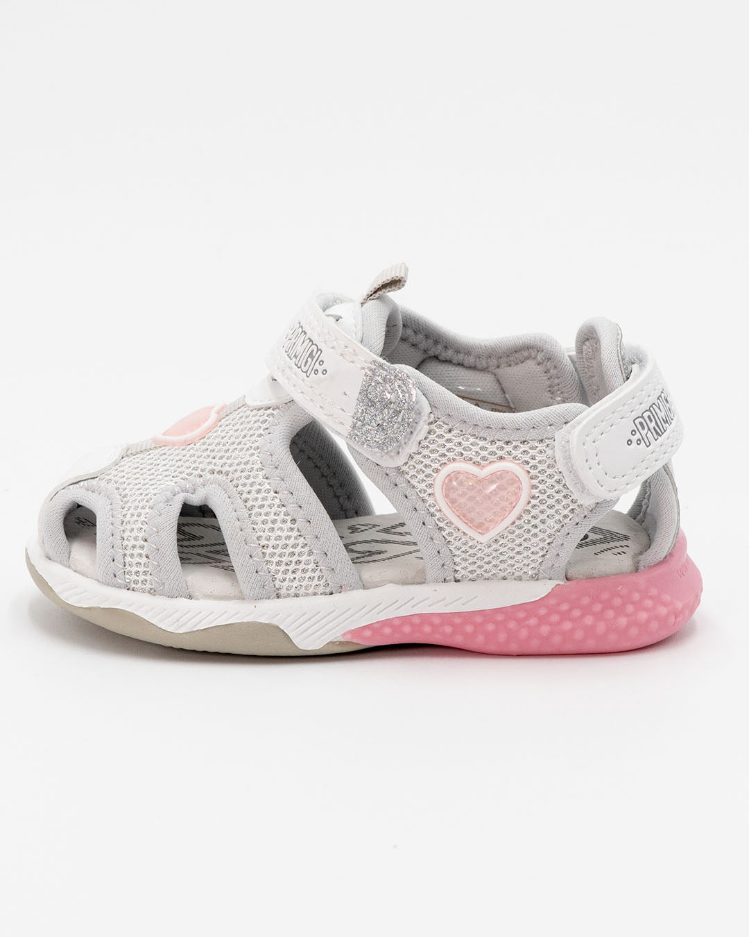 Sandalo chiuso lurex con cuori e strappoPRIMIGI