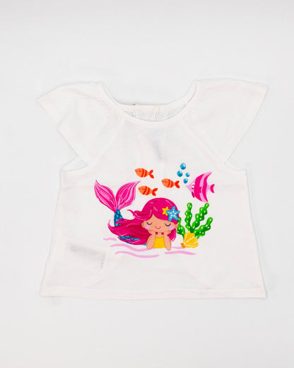 Completo 3 pz. con due t-shirt tema mare MAYORAL