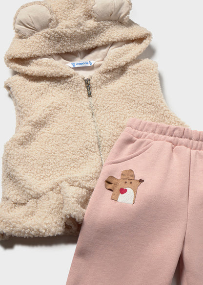 Tuta 3 pz. felpata con gilet art.2.837-072 MAYORAL