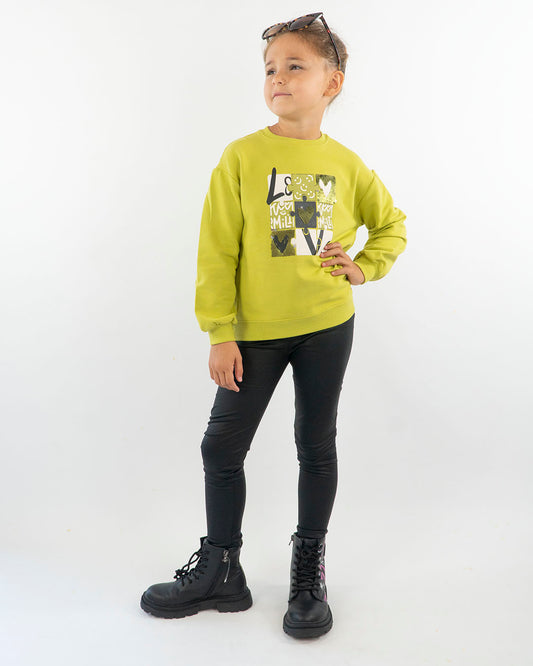 Completo con stampa pailettes e leggings MAYORAL