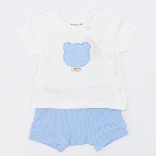 Completo 2 pz. con pantaloncino a costine MAYORAL