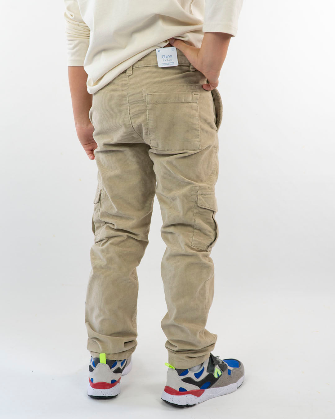 Pantaloni cargo in velluto rigato MAYORAL