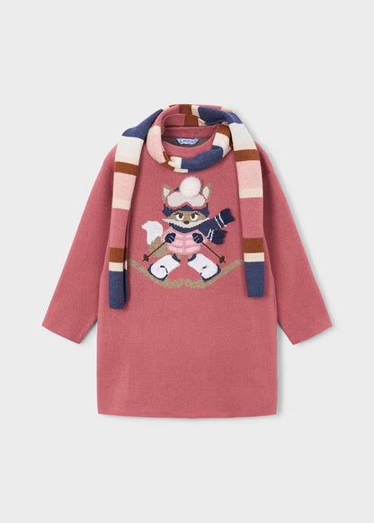 Abito in maglia con sciarpa art.4.919-024 MAYORAL