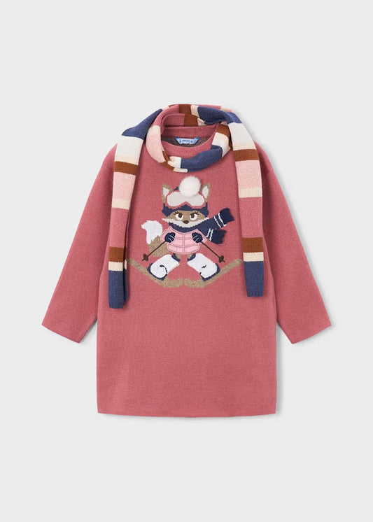 Abito in maglia con sciarpa art.4.919-024 MAYORAL