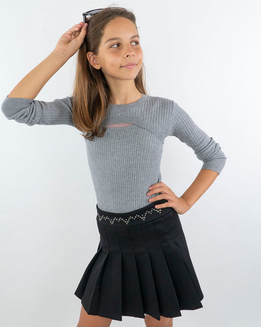 Maglione a costine cut out MAYORAL