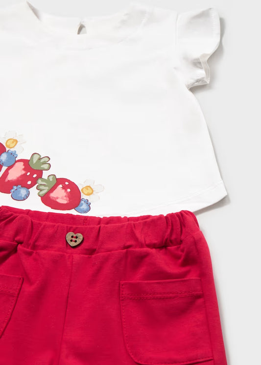 Completo 2 pz. corto con fragoline MAYORAL