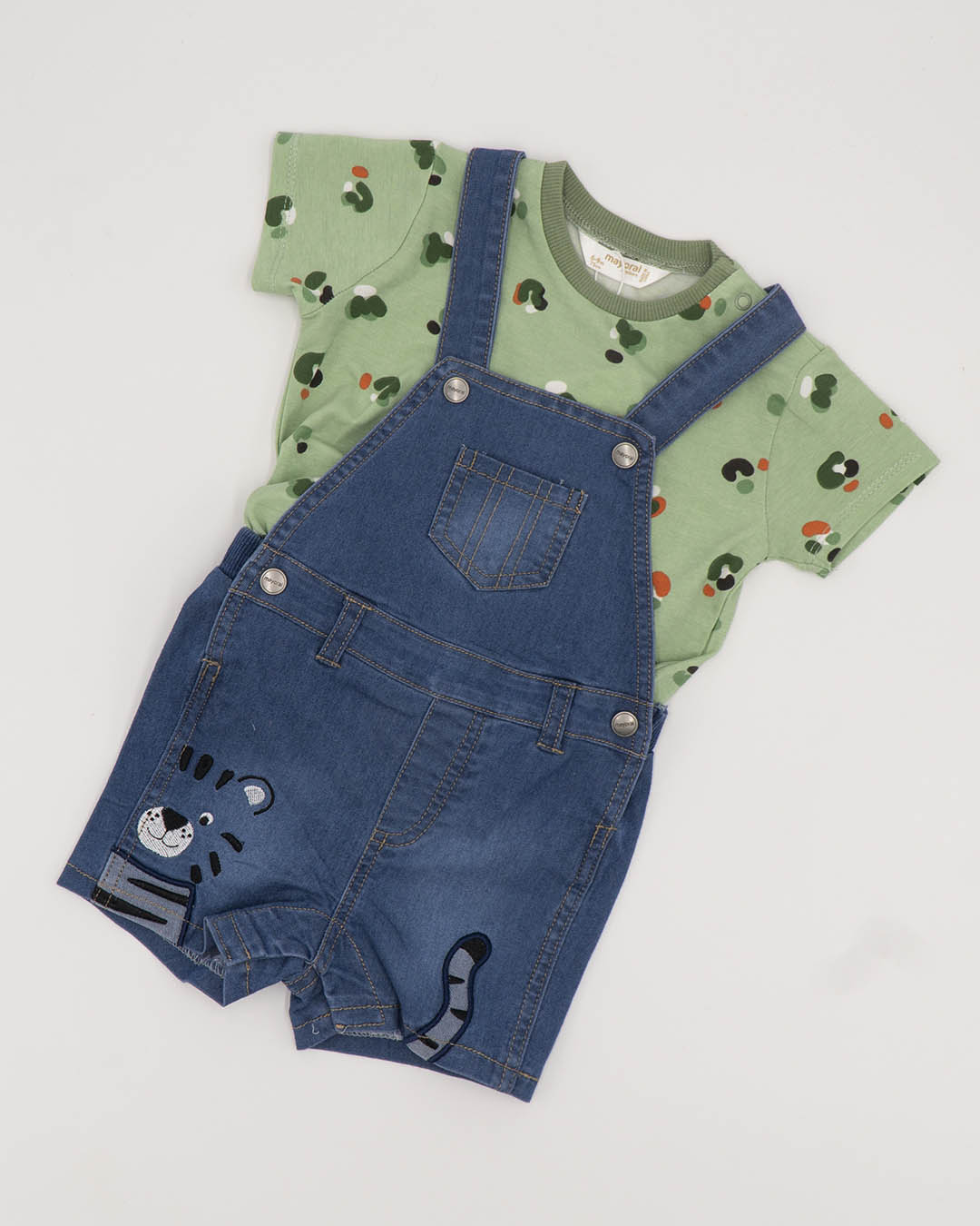 Completo 2 pezzi (salopette+T-shirt)