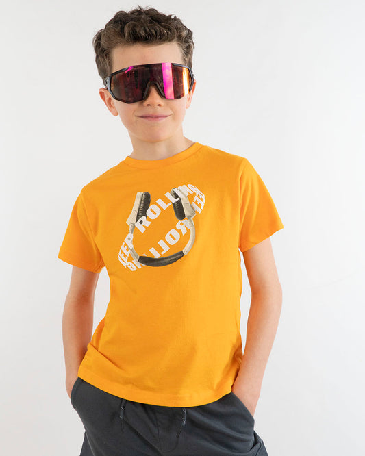 T-shirt Keep rolling con cuffie  MAYORAL