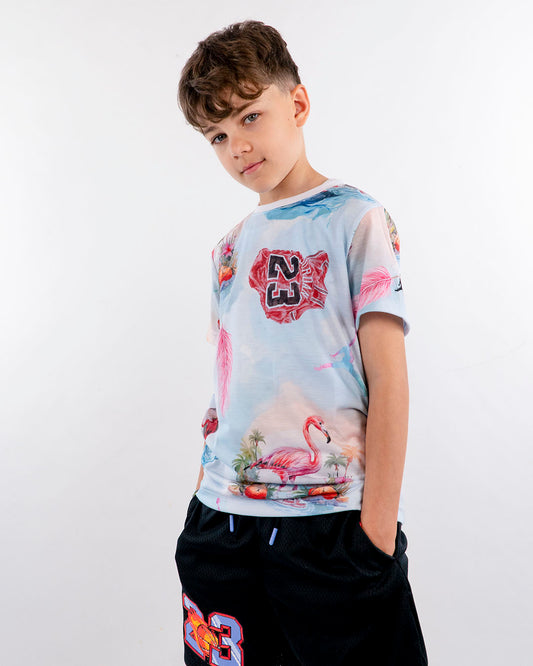 T-shirt con fantasia e sfumature JORDAN