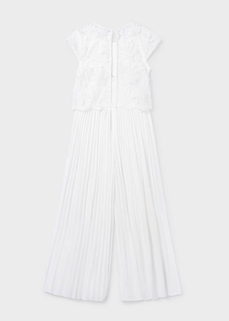 Tuta plissettata con pizzo srt.6871-44 MAYORAL