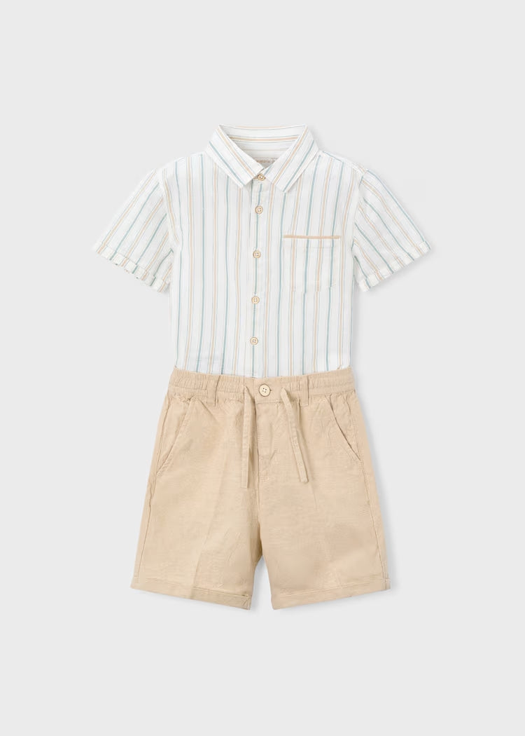 Camicia+bermuda in misto lino art.3217-16MAYORAL