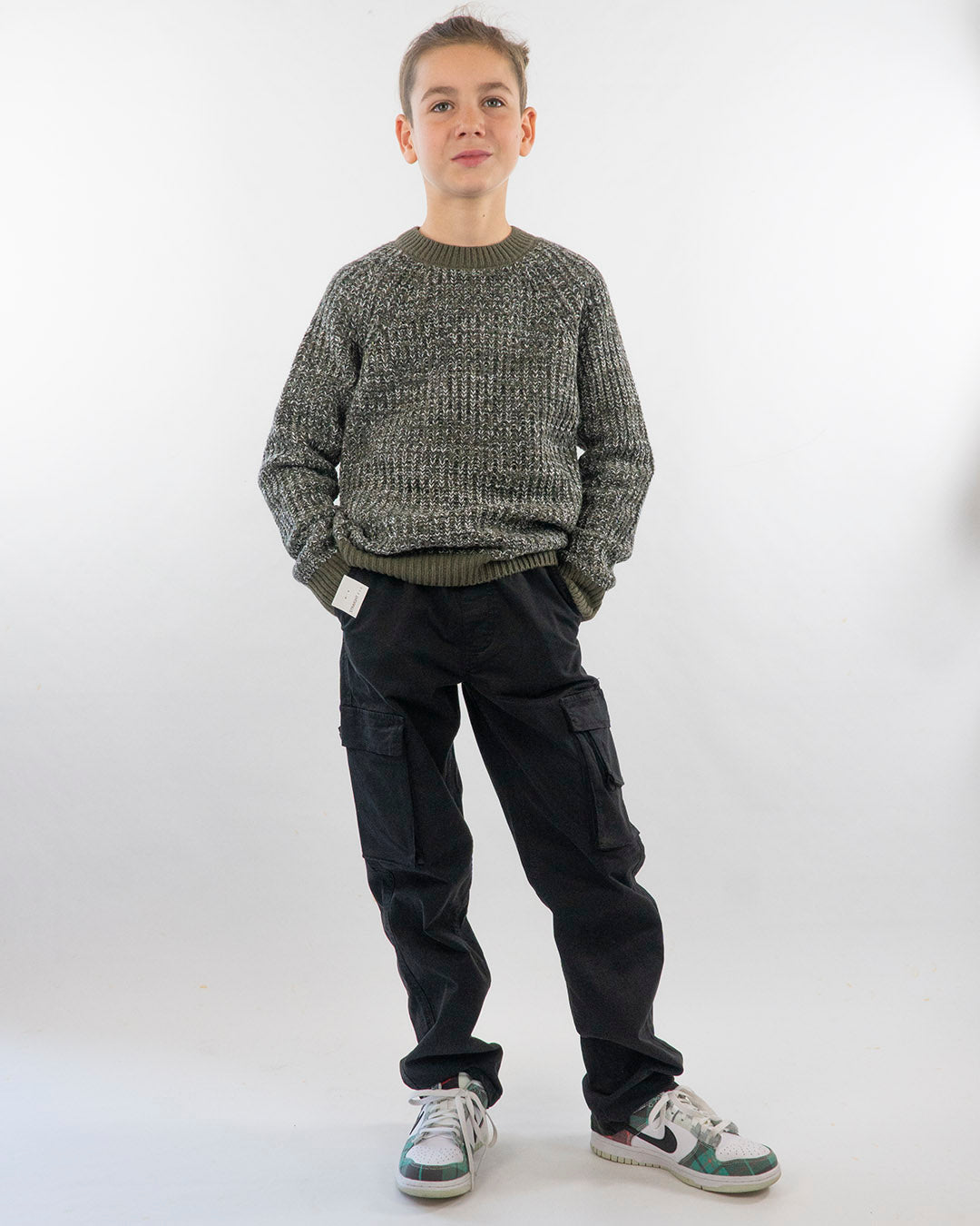 Maglione a treccine melange I DO