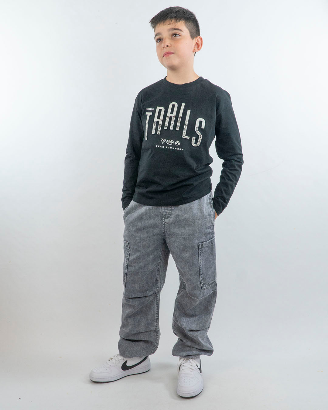 T-shirt manica lunga con stampa in rilievo MAYORAL