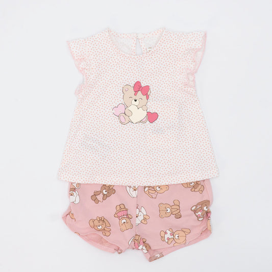 Completo 2 pz. con t-shirt a pois MAYORAL