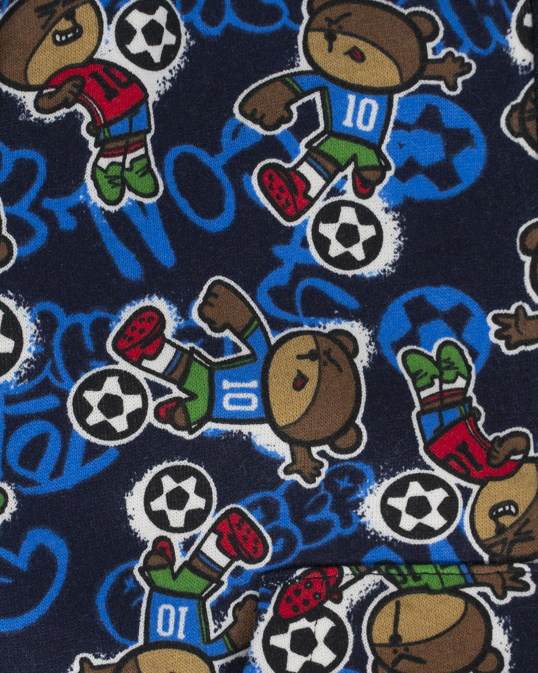 Felpa aperta felpata con calciatori I DO