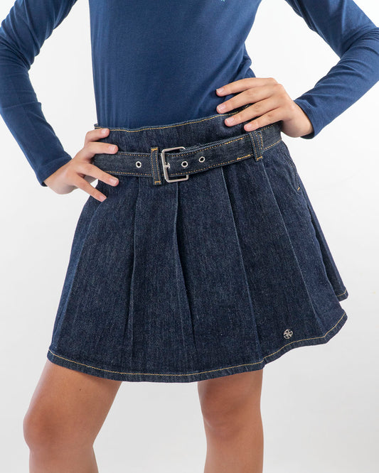 Gonna in jeans a pieghe GUESS