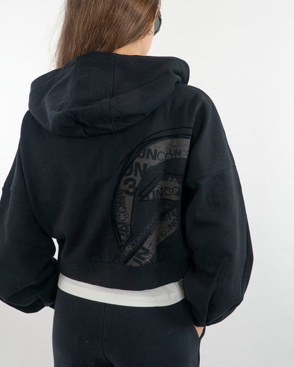 Felpa aperta a peso medio con stampa dietro MELBY