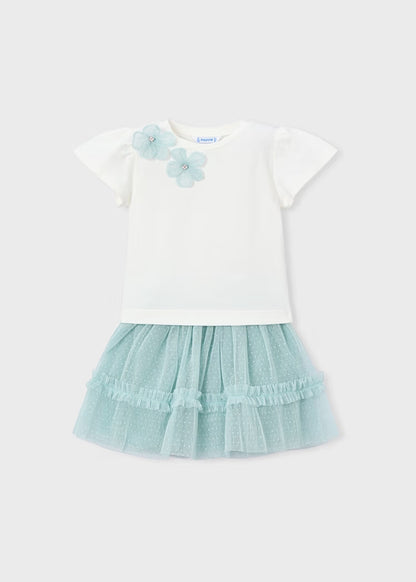 Completo con gonna in tulle art.3946-80 MAYORAL
