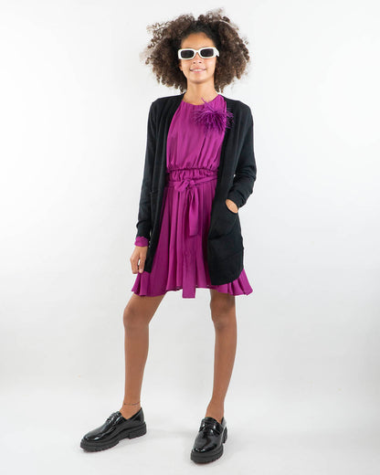 Cardigan lungo aperto