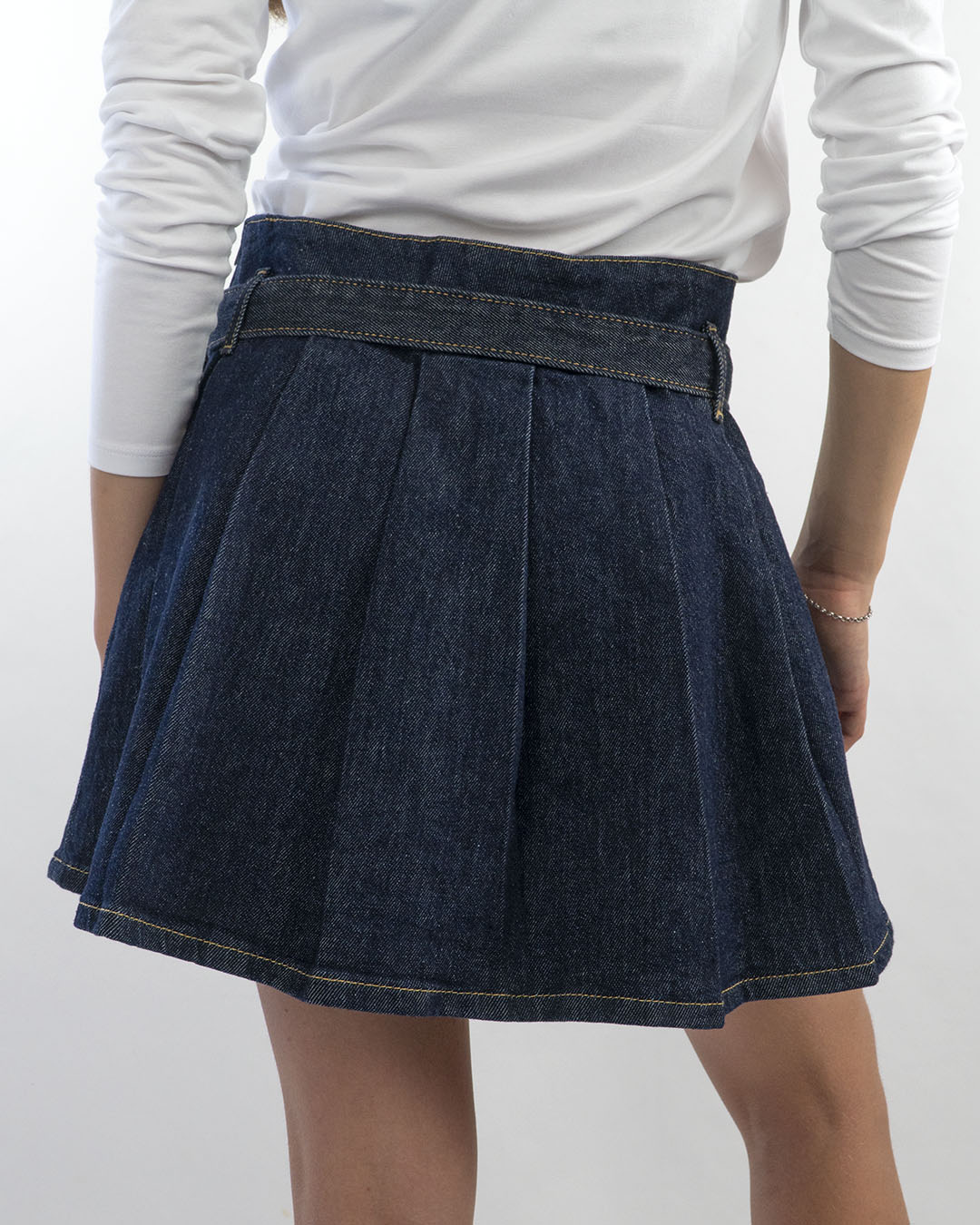 Gonna in jeans a pieghe GUESS