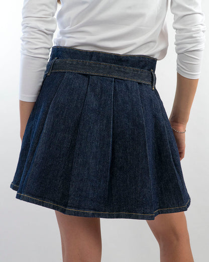 Gonna in jeans a pieghe GUESS