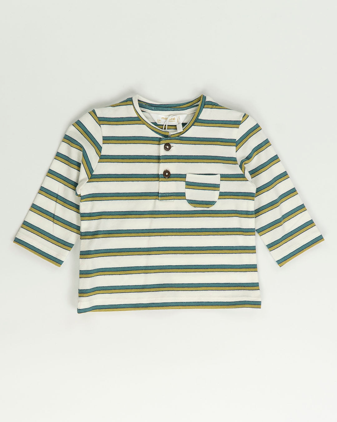 T-shirt rigata con bottoncini MAYORAL