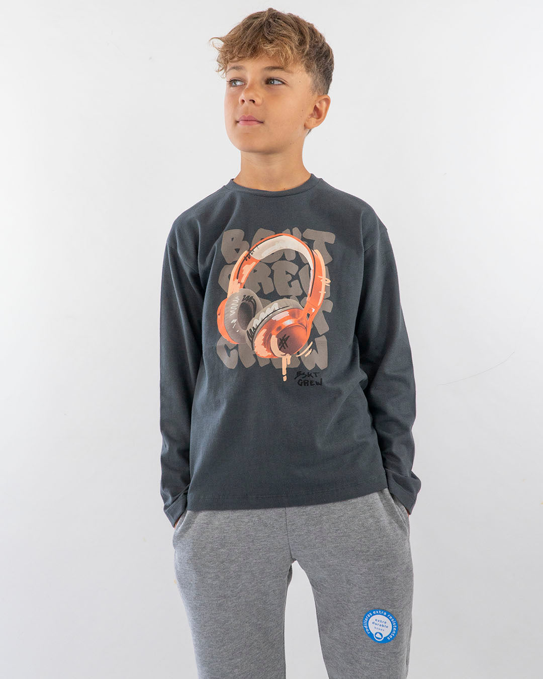 T-shirt manica lunga con cuffie MAYORAL