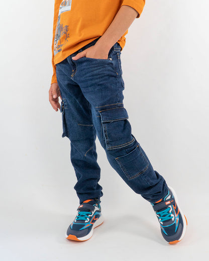 Jeans cargo in denim elasticizzato MAYORAL