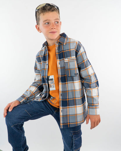 Camicia a quadri foderata in cotone MAYORAL