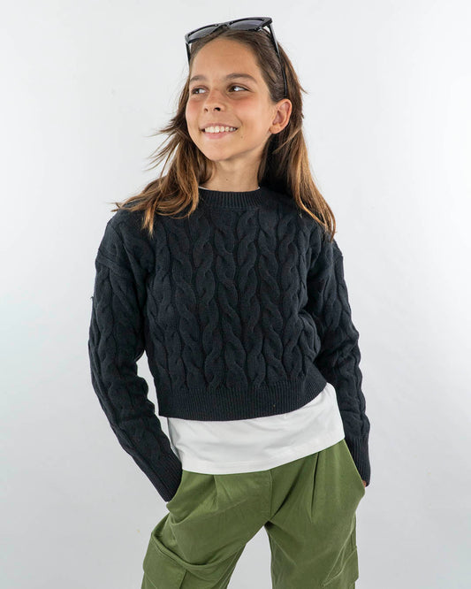 Maglione corto a trecce I DO