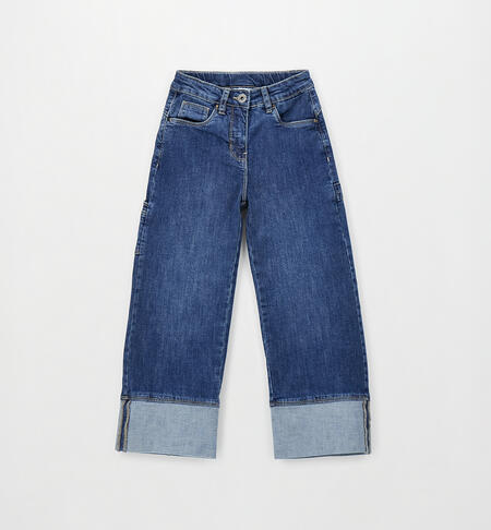 Jeans con maxi risvolto art.4G734-7044 I DO