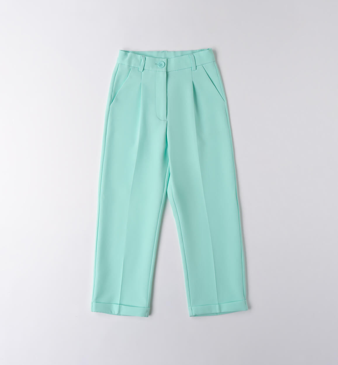 Pantaloni con pinces e risvoltino I DO