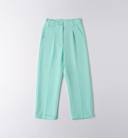 Pantaloni con pinces e risvoltino I DO